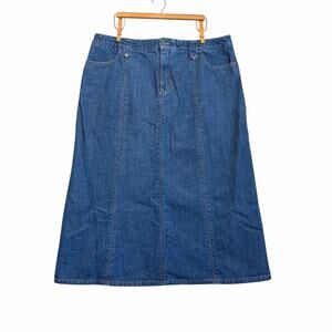 Eddie Bauer Jean Skirt Eddie Bauer Denim Skirt Women’s Size 16 Petite Heritage